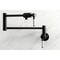Kingston Brass KS4100DKL Kaiser Wall Mount Pot Filler, Matte Black KS4100DKL - alternate 3